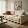 SOFA 4 CUERPOS - TAPIZADO EN TELA BEIGE SOFA 4 CUERPOS - TAPIZADO EN TELA BEIGE