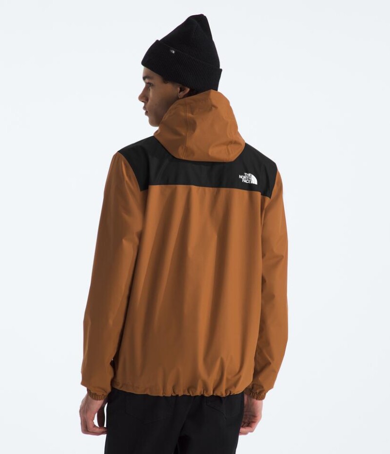Campera Impermeable Antora hombre Burnt Umber/tnf Black