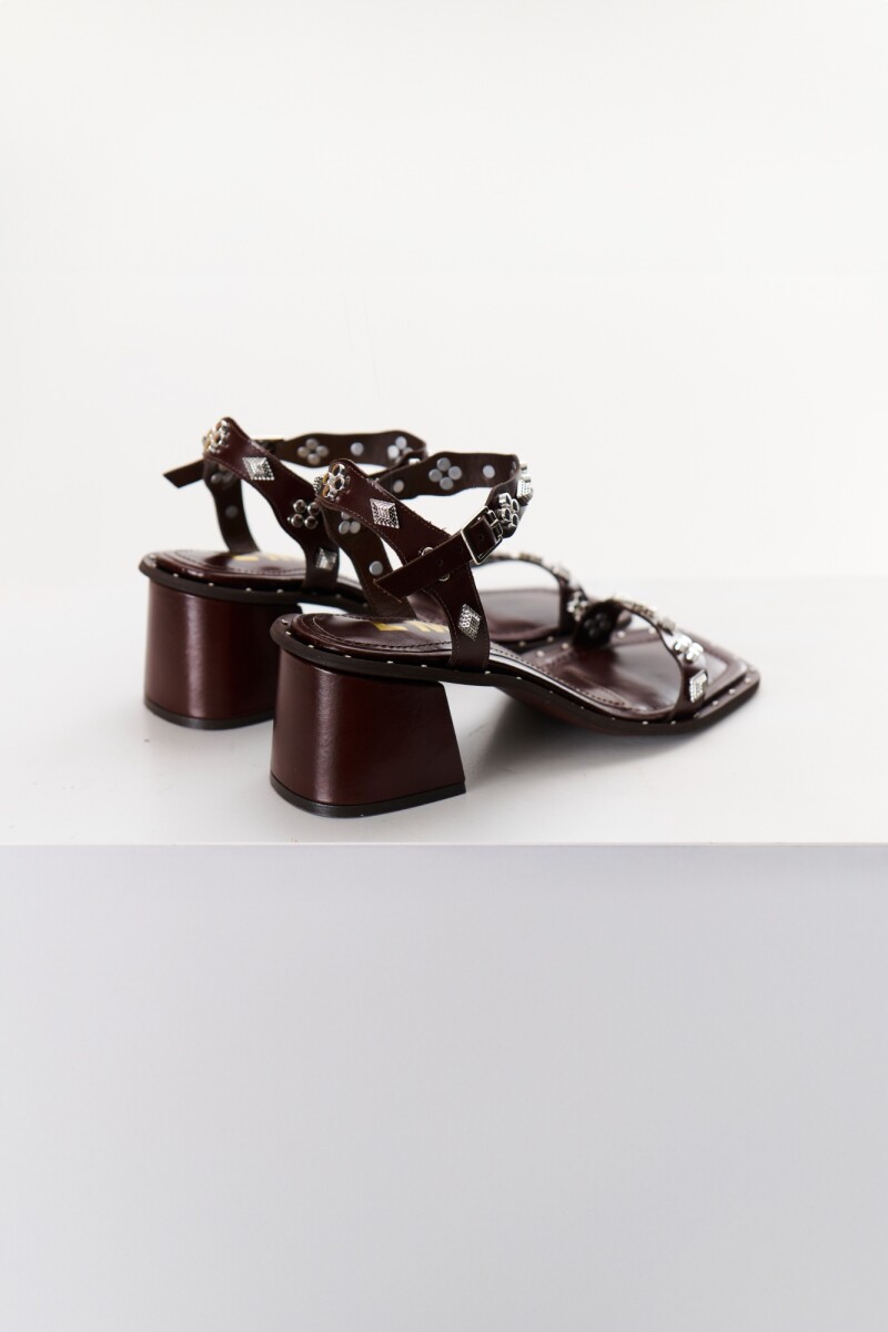 SANDALIA REBEL MARRON
