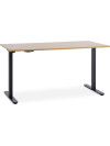 Escritorio altura reg SVANEKE 70x140 color roble/neg Escritorio altura reg SVANEKE 70x140 color roble/neg