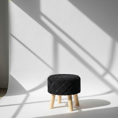 Banco taburete tejido algodón Banco taburete tejido algodón