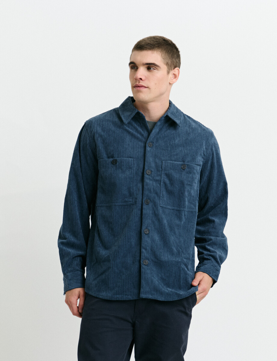 300570 SOBRECAMISA HARRY Azul Piedra