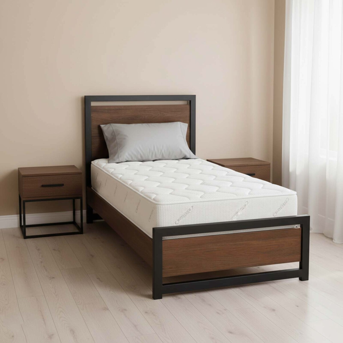 COLCHÓN - 1 PLAZA ESPUMA1 BLANCO PLATINUM 