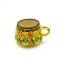 Taza de té de cerámica artesanal Amarillo