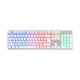 Teclado con luces blanco