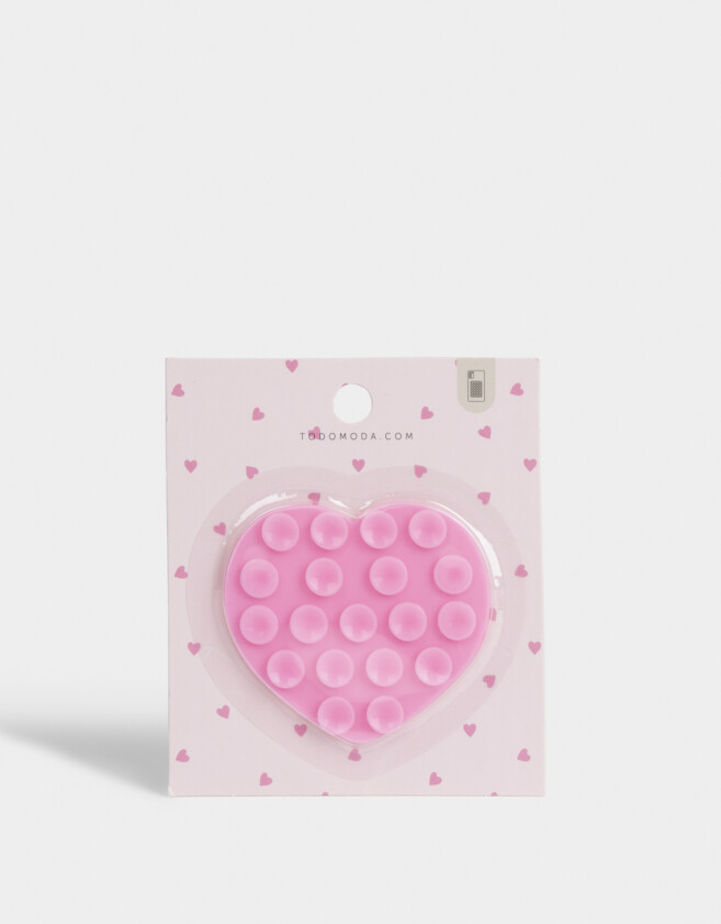 Accesorios De Celular Varios Soporte De Celular Corazón - Rosa Claro