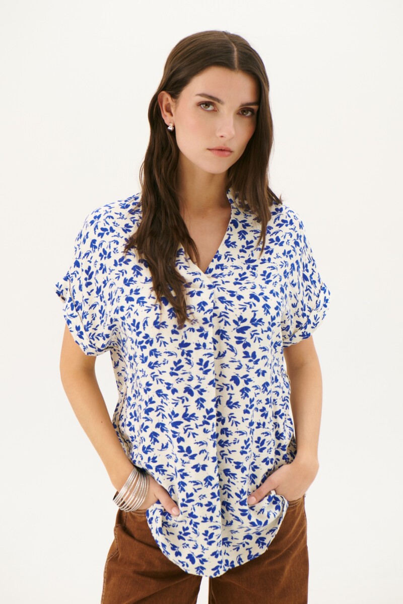 BLUSA BRIGITTE AZUL