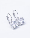 Aros Colgantes Cortos Strass Aros Cortos Cubic - Cristal