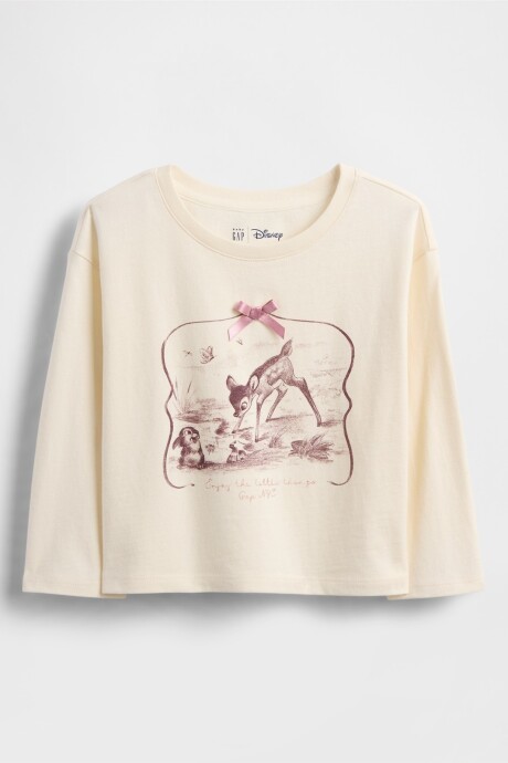 Remera Disney Toddler Niña Ivory Frost