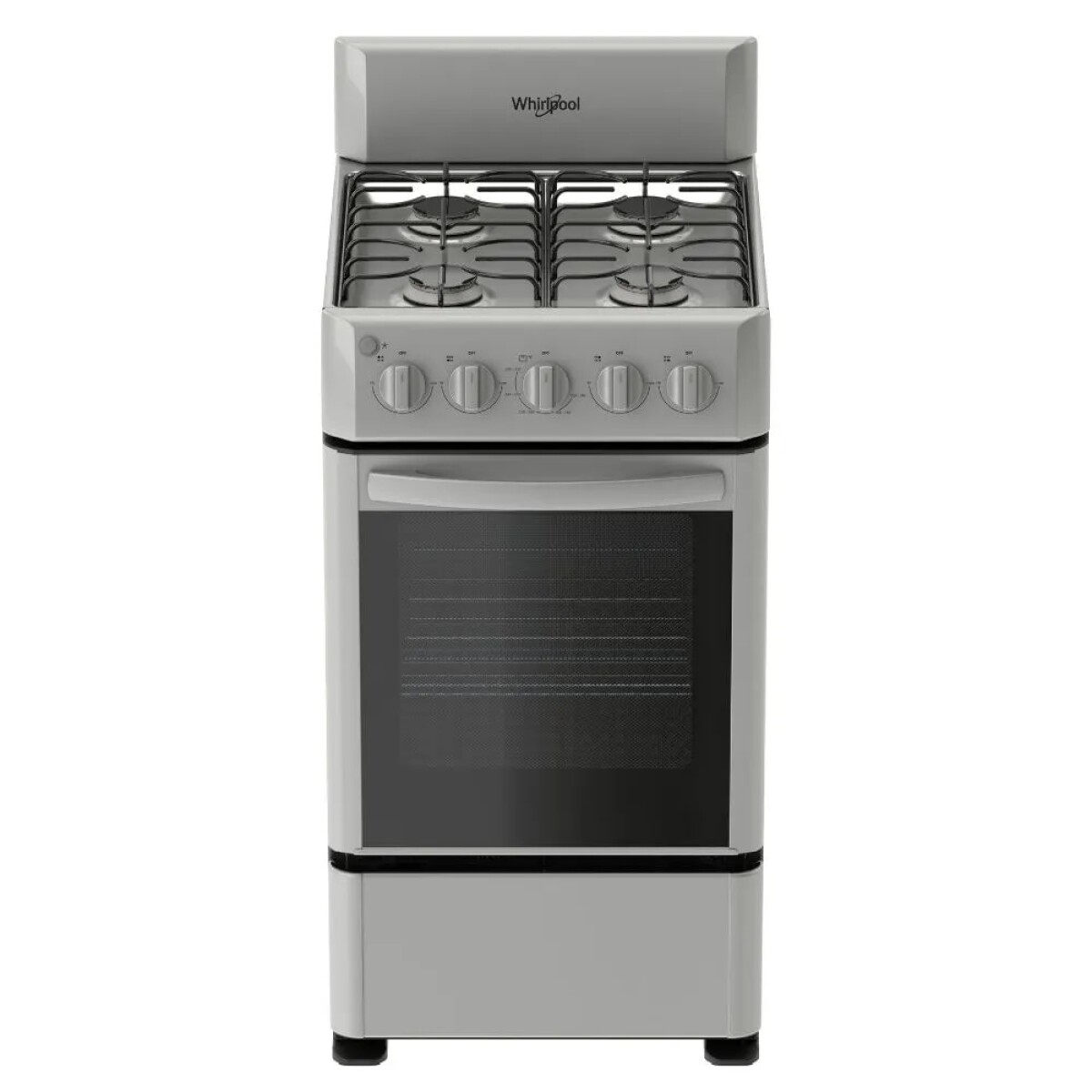 ESTUFA AL PISO WHIRLPOOL, 20",4 QUEMADORES DE ALUMINIO, A GAS 