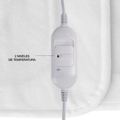 Calientacama 1 Plaza Cuori 2 Niveles Calor Con Control Blanco