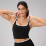 Top Seamless Built-In Bra Mujer Black/classic White
