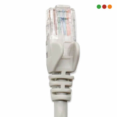 Patch Cat6 10,0 m / 33 feet Gris 100% COBRE - Intellinet 4063