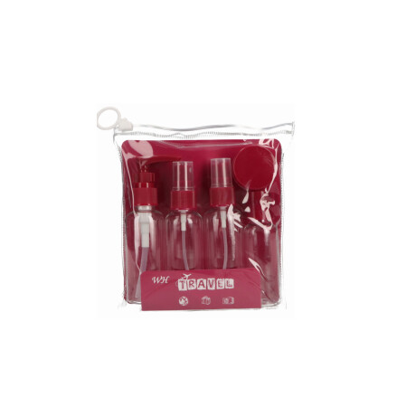 Set de frasquitos para viaje en estuche Bordeaux