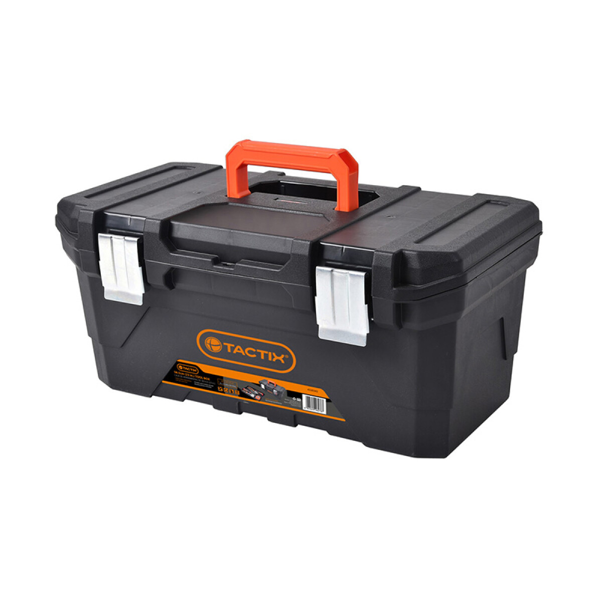 Caja de herramientas negra 23" con broche metal - TT0246 