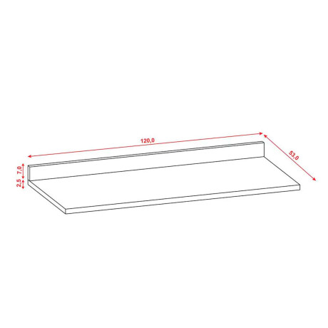 Mesada para Módulo de 120 de ancho NOGUEIRA