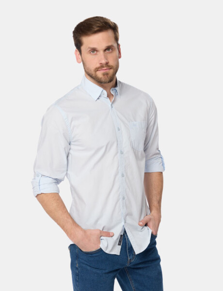 CAMISA LISA Celeste