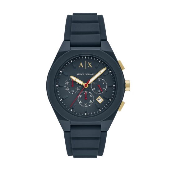 Reloj ARMANI EXCHANGE SYNC Silicona Azul Esfera 44mm 0