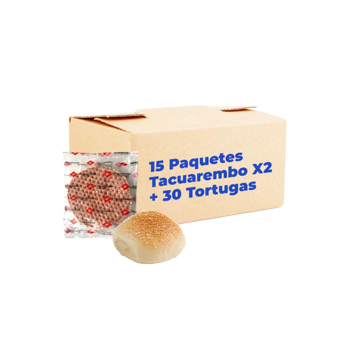 30 Hamburguesa Tacuarembo 84 Grs + 30 Tortugas 