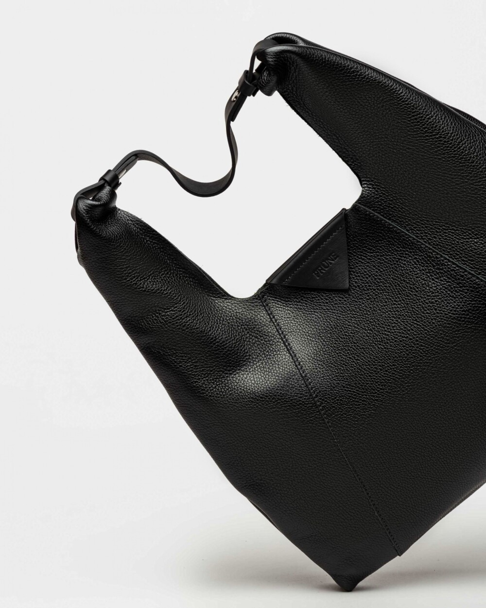 Cartera al hombro The Shopping en cuero graneado Negro