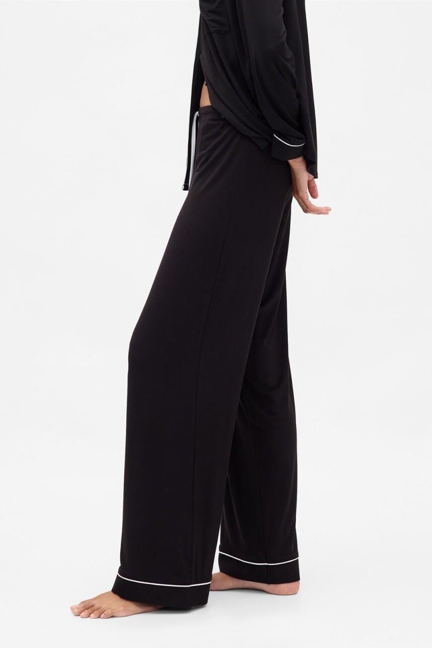 Pijama Pantalón De Modal Mujer Black