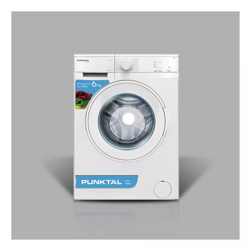 Lavarropa Punktal 6kg Pk07 Lav 15 Programas C/frontal Albion Color Blanco Lavarropa Punktal 6kg Pk07 Lav 15 Programas C/frontal Albion Color Blanco