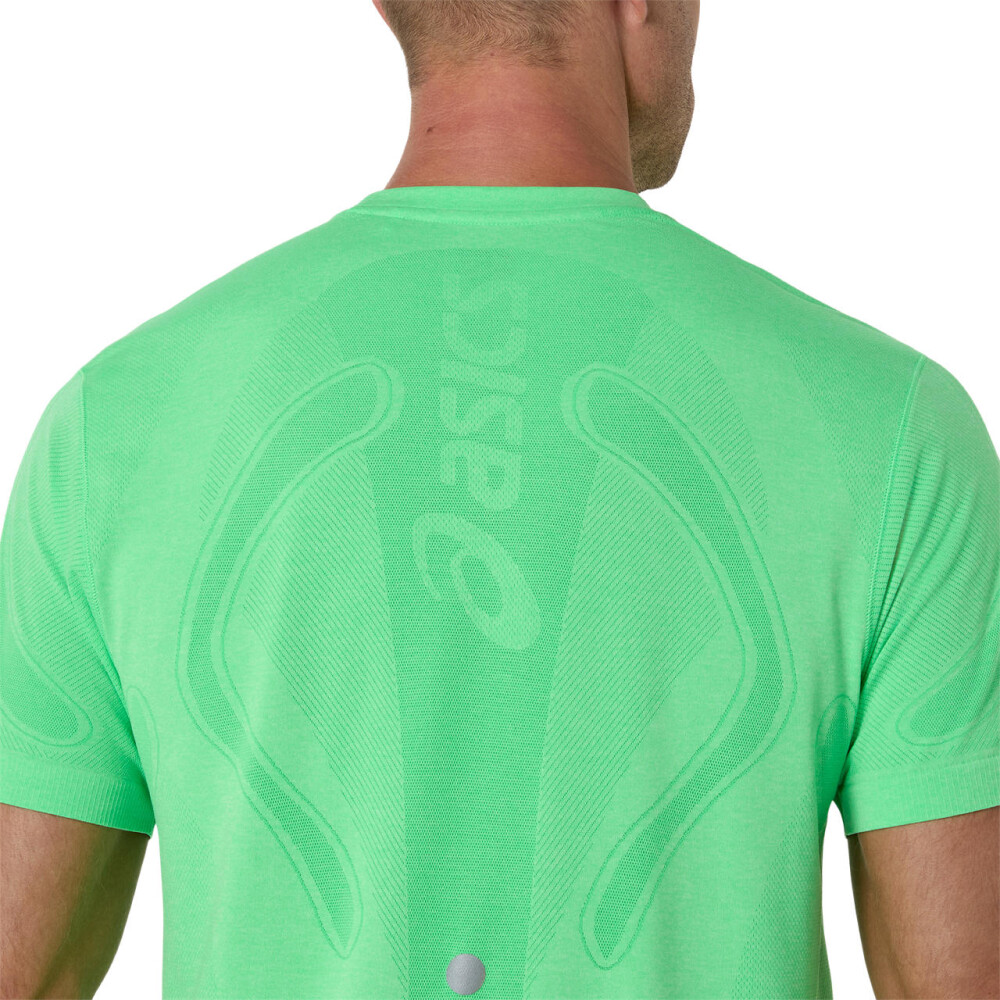 Polo Running Road Seamless Ss Top C Hombre Vital Green/illuminate Green