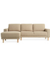 Sofá EGENSE con chaise longue tela arena Sofá EGENSE con chaise longue tela arena