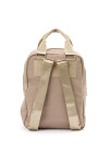 Mochila de nylon y PU Khaki