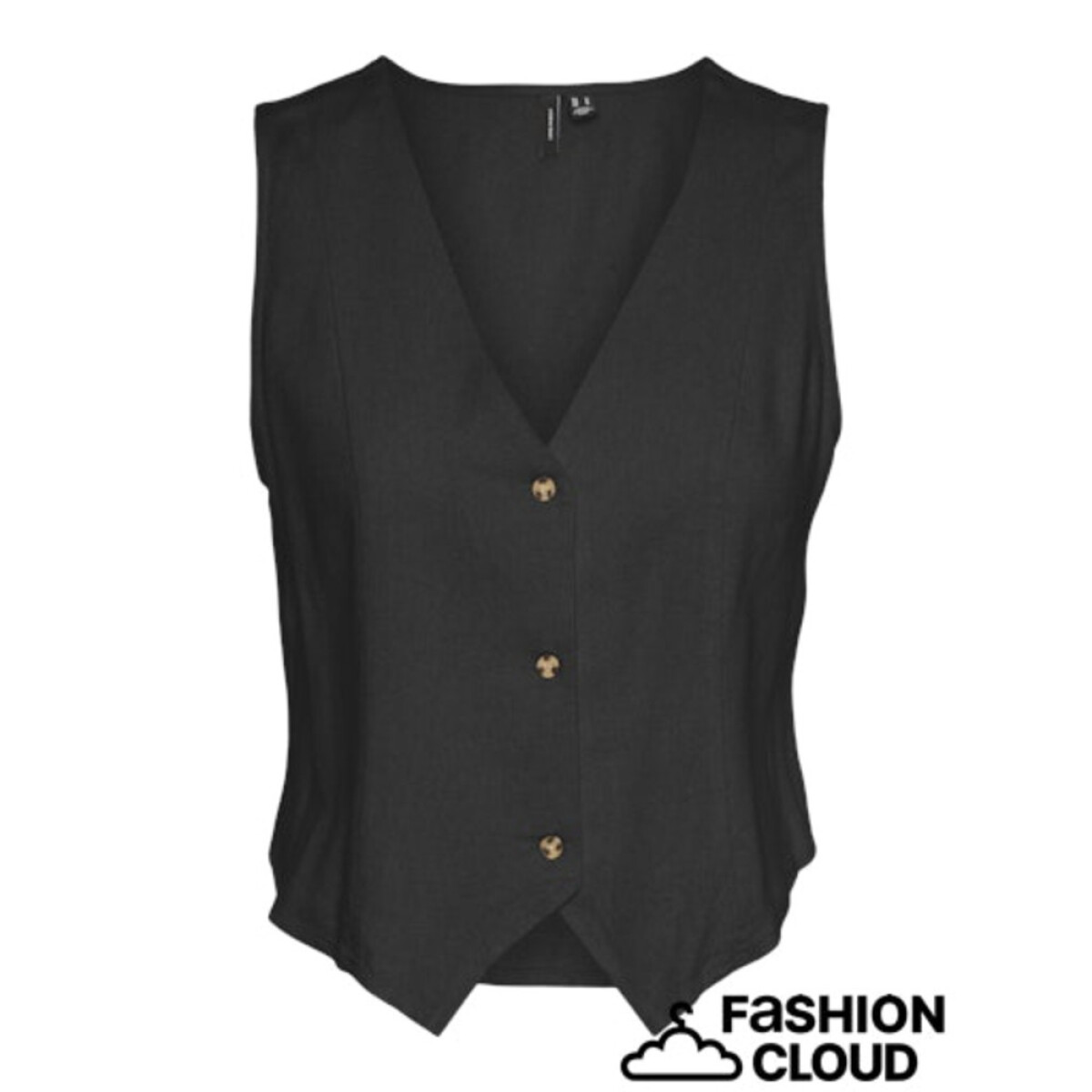 VMMYMILO S/L WAISTCOAT WVN GA - BLACK 