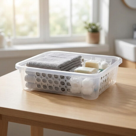 Canasta apilable 3300 ml TRANSPARENTE