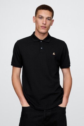 Remera Polo Osito Brannan Hombre Black