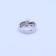 Anillo oro 18k blanco con brillantes. Anillo oro 18k blanco con brillantes.