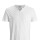 Camiseta Ret Cuello "v" Abotonado White