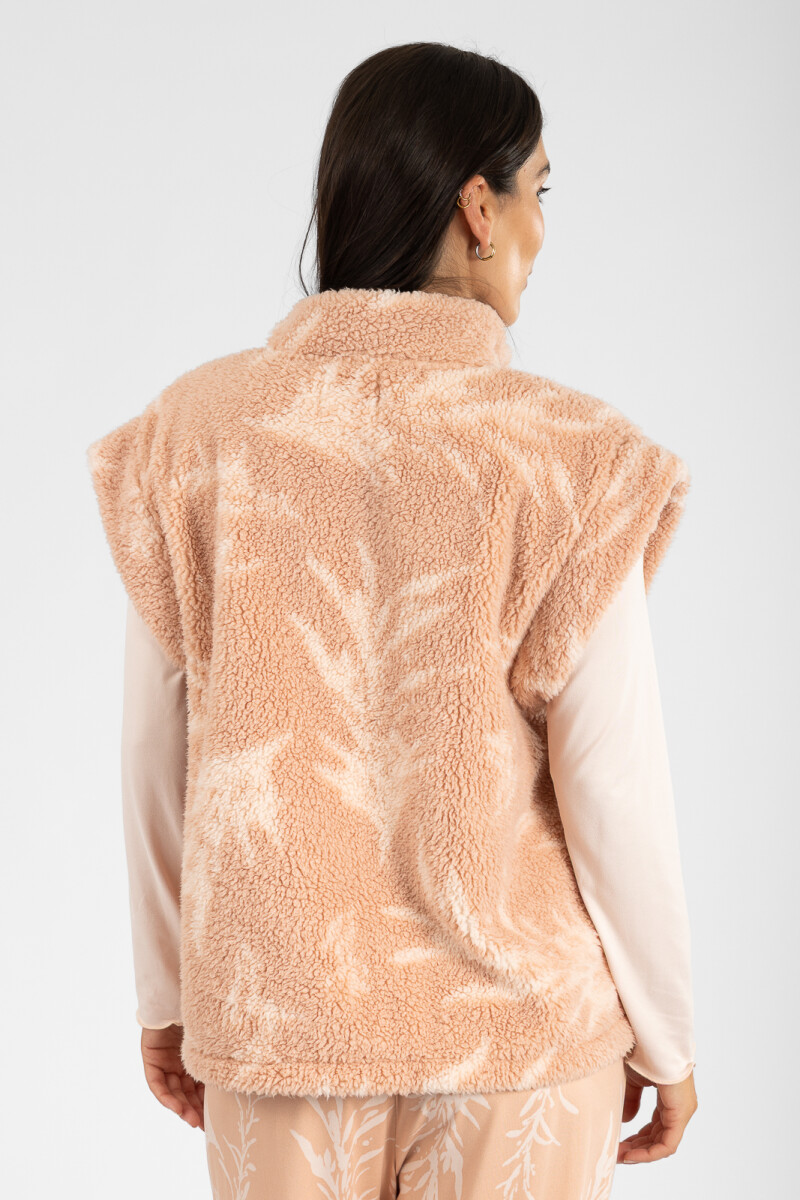 Chaleco feather Rosa antique