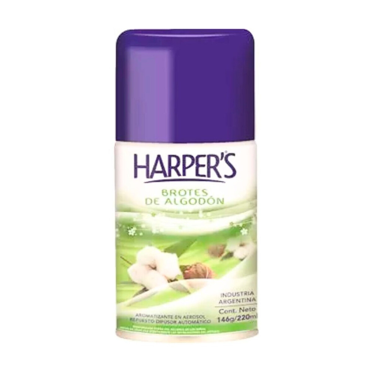 AROMATIZADOR REPUESTO HARPERS 220ML - Brotes de Algodón 