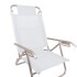 Reposera Baja en aluminio c/posiciones Baño de Sol Clasic BLANCA