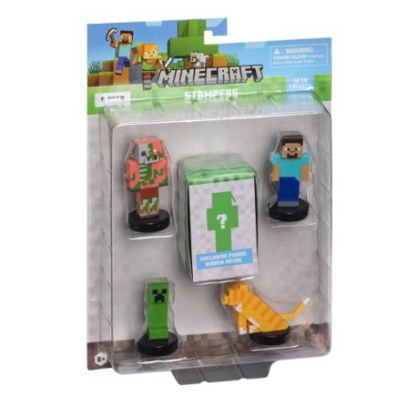 Pack X5 Figuras Sellos Minecraft MC5040 PACK-2