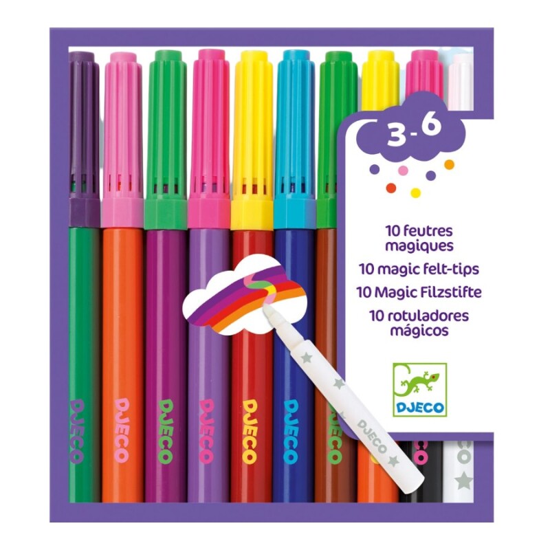 Marcadores Mágicos Djeco x10 +3 Años Marcadores Mágicos Djeco x10 +3 Años