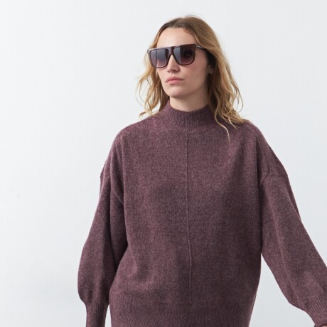 POLERA ISLAND Bordó Merlot