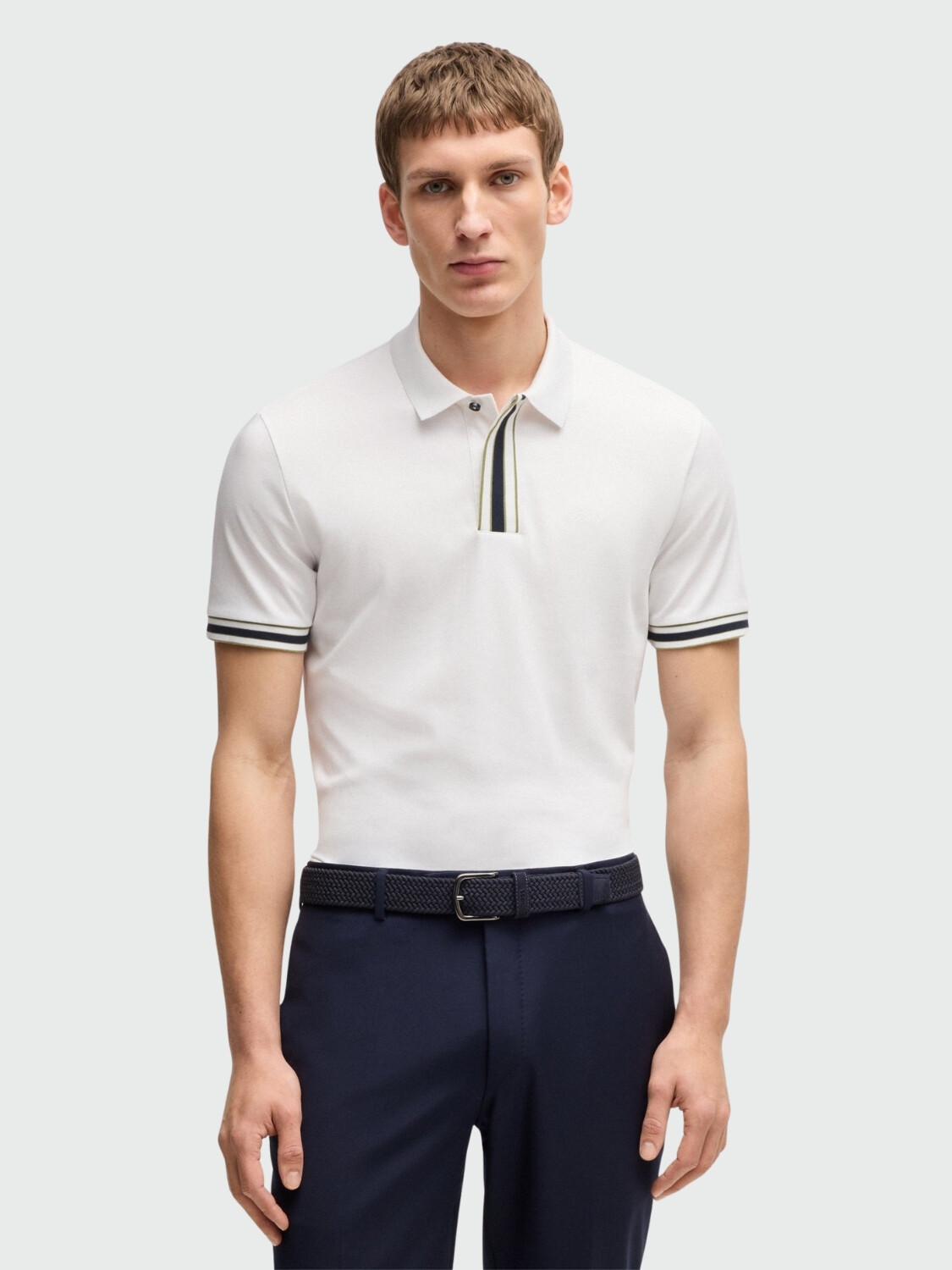 BOSS - Polo Regular Fit Azul Oscuro