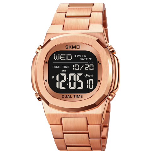 Reloj Skmei 2004RGBK Digital Unisex Oro Rosa con Pantalla Negra Reloj Skmei 2004rgbk Digital Unisex Oro Rosa Con Pantalla Negra