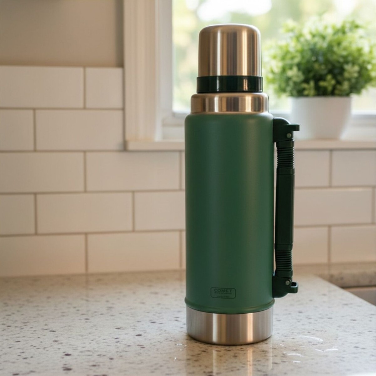 Temo de acero Inox Comet 1,25 Lt - Verde 