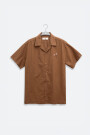 FLORAL CAMP-COLLAR BOXY SHIRT Clay