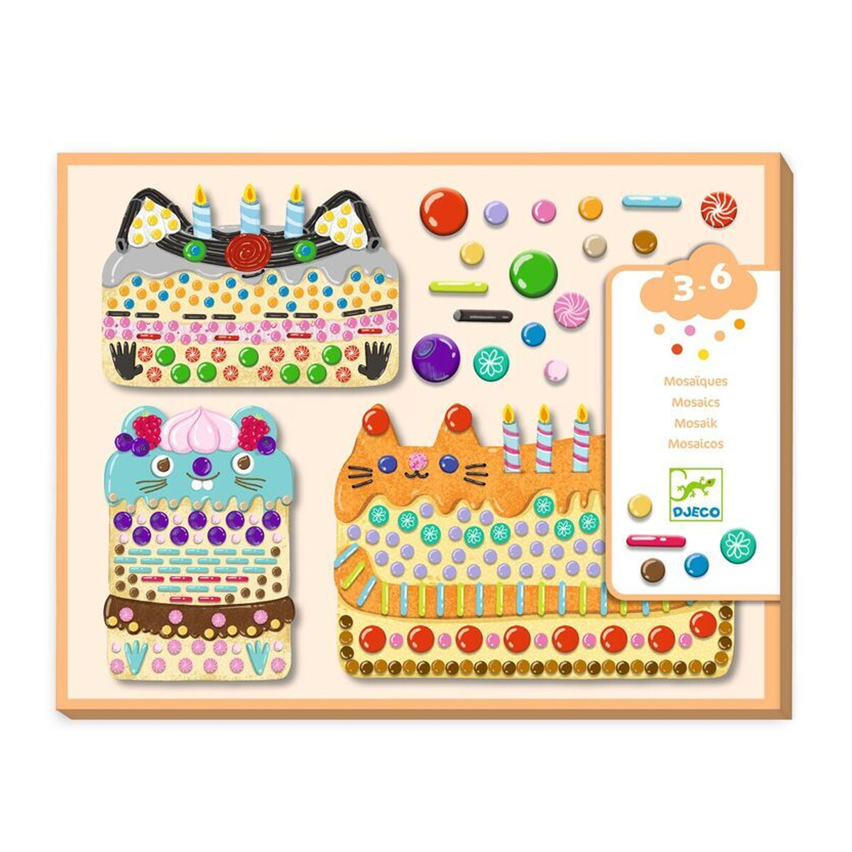 Mosaicos de pasteles y dulces Djeco 