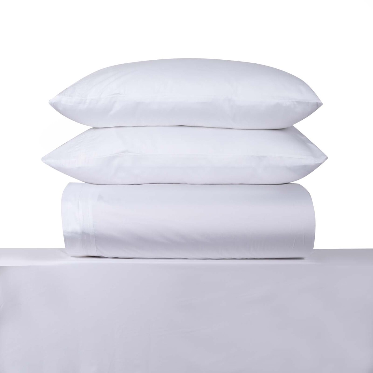 JUEGO DE SABANAS - SUPER KING ALGODON BLANCO VANILA 300H 