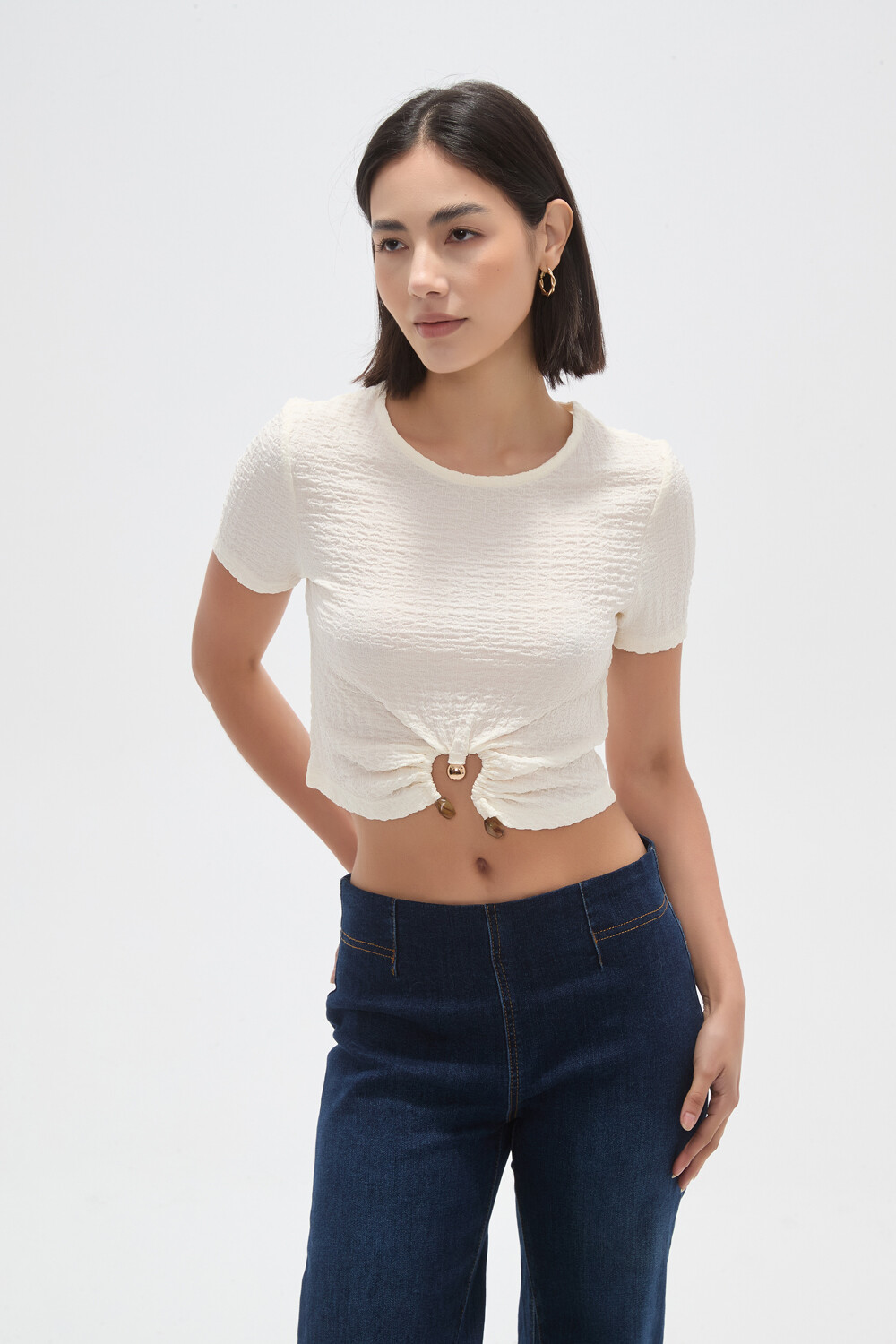 Tops Frilo Marfil / Off White