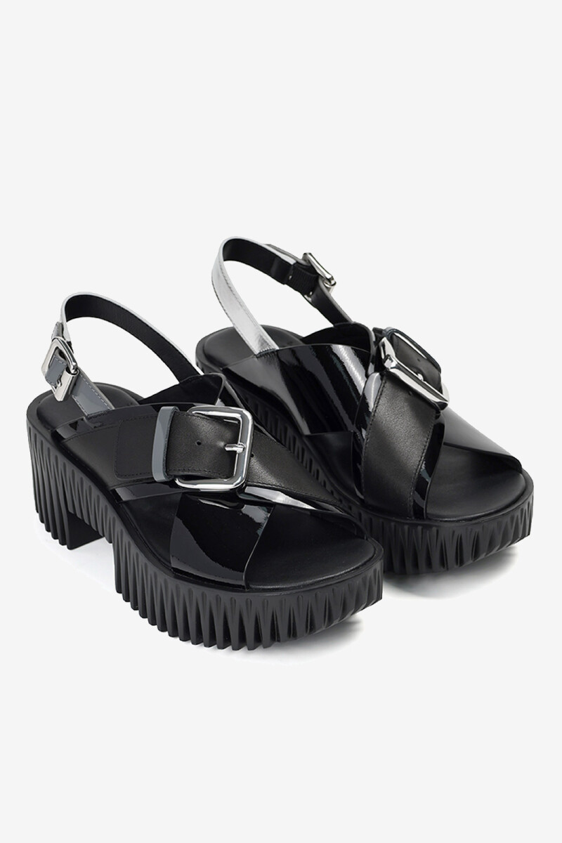 SANDALIA PLIA JUNO Negro