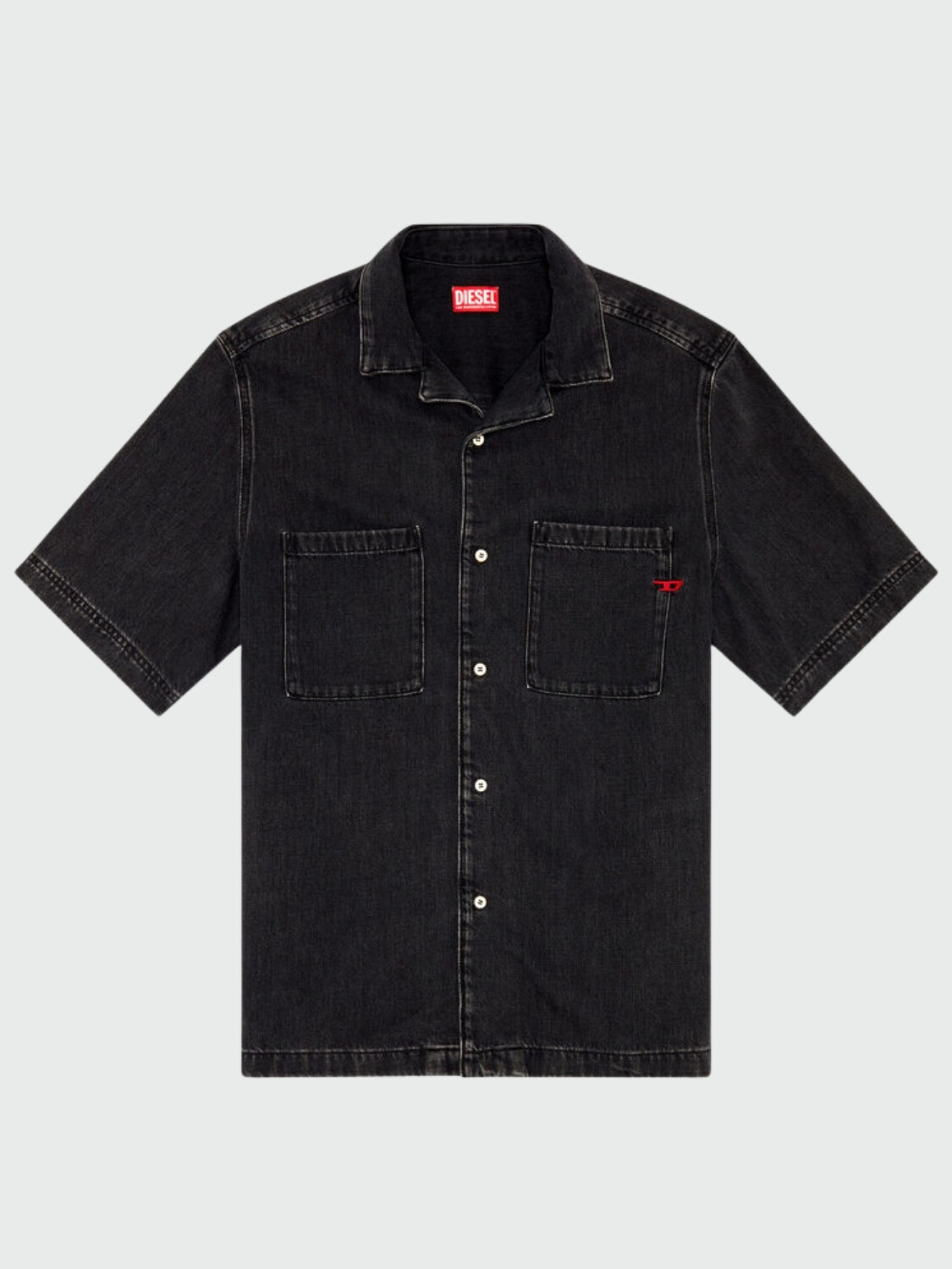 DIESEL - Camisa D- Parocorto Negro