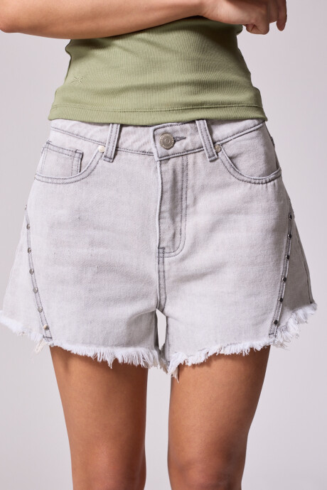 SHORT JEAN BLISA DIXIE Gris Claro